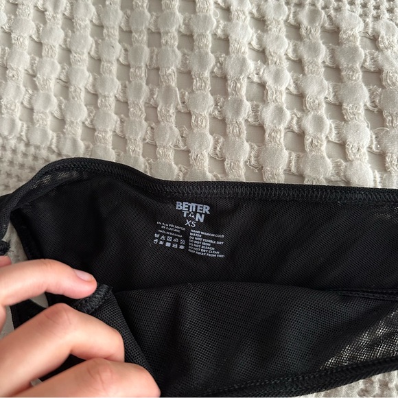 Better tan, black tan-through swimsuit, bikini bottom size xsmall - Picture 2 of 5